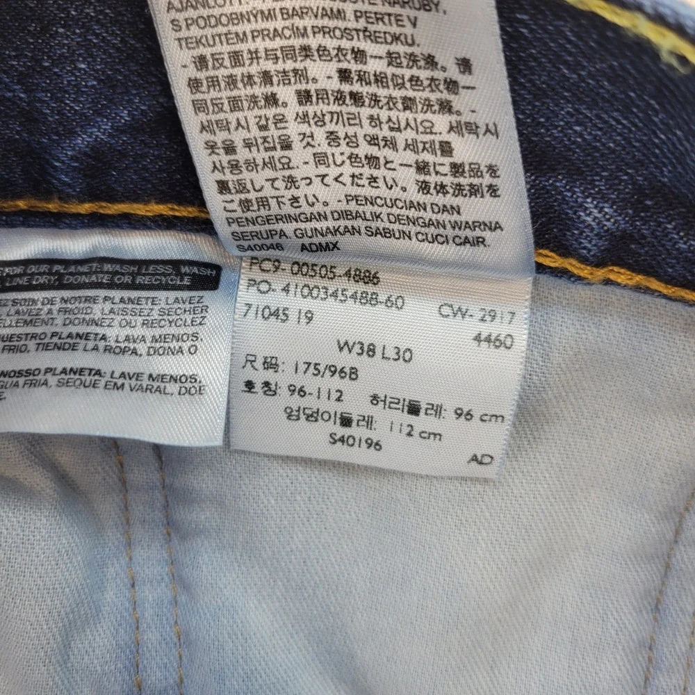 Levi's‎ 505 Jeans Mens 38x30 Blue Regular Straight Medium Wash Denim